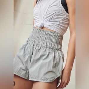 #1595 Free People Movement Way Home Gray Shorts Medium